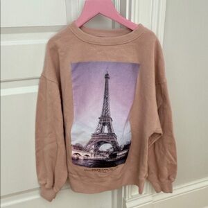 Zara Pink Eiffel Tower Kids Sweater